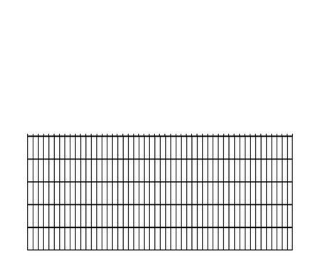 Panel 2D - 103cm - 6/5/6 mm - CZARNY