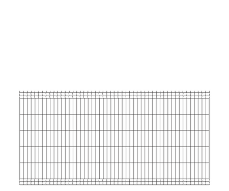 Panel ogrodzeniowy 3D - H1230mm (fi 4 mm) 51dr. - RAL 7016