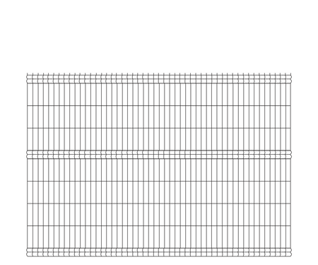 Panel ogrodzeniowy 3D - H1730mm (fi 4 mm) 51dr. - RAL 7016