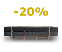 [-20%] Podmurówka PEŁNA - 250x20cm - GRAFIT - 28szt.