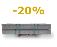 [-20%] Podmurówka KASETON - 250x20cm - SZARA - 46szt.