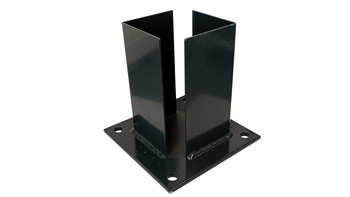 Stopa montażowa 100x100mm - GRAFIT