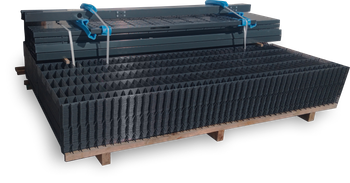 100MB - Panel ECO 153cm + Słupek 200cm | GRAFIT