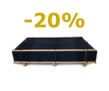 [-20%] 50szt. - Panel ECO 3D - 153cm - 4/4 mm - GRAFIT