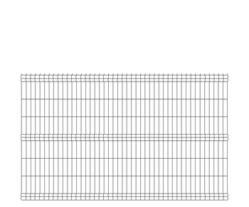 Panel ogrodzeniowy 3D - H1530mm (fi 4 mm) 46dr. - RAL 7016